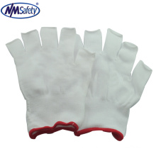 NMSAFETY Baumwolle Gartenarbeit halbe Finger Handschuhe